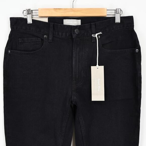 NWT Everlane Men's The Organic Cotton Slim-Fit Jean In Coal Black Size 32x30 - Picture 6 of 9